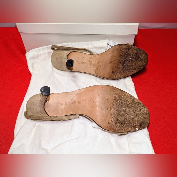 Vintage Manolo Blahnik Tan S. Velukid Heel - Picture 7 of 7